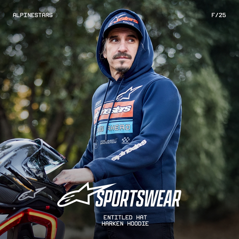 Bluza z kapturem Alpinestars Harken niebieska