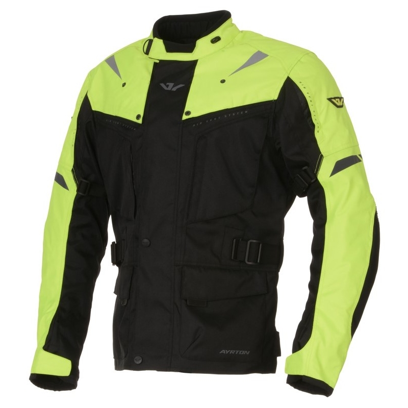 Kurtka motocyklowa Ayrton Arcon czarno-fluo żółta wyprzedaż