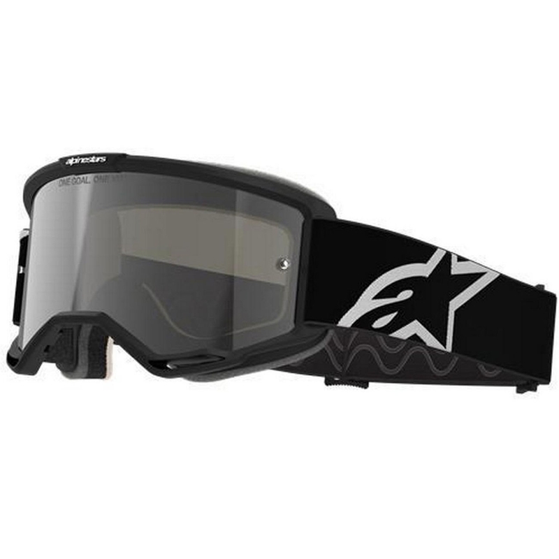 Gogle motocrossowe Alpinestars Vision 5 Corp czarne z przezroczystymi szkłami