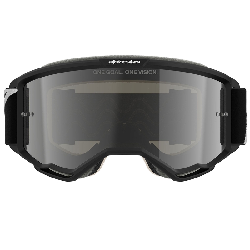 Gogle motocrossowe Alpinestars Vision 5 Corp czarne z przezroczystymi szkłami