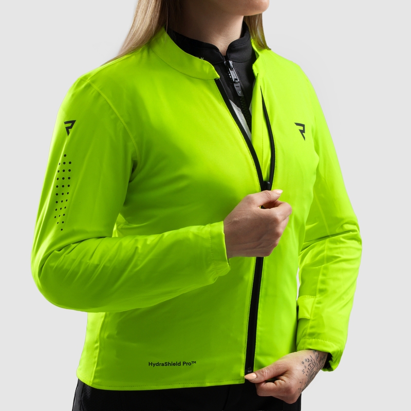Kurtka motocyklowa damska Rebelhorn Hiflow V czarno-szaro-fluo-żółta