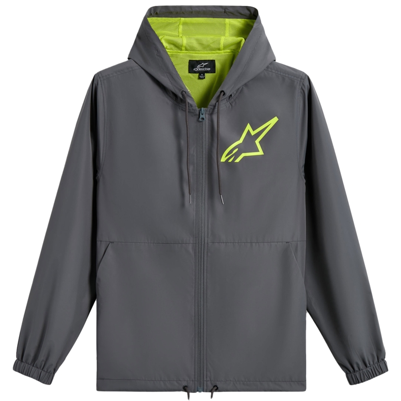 Kurtka wiatrówka Alpinestars Speeder Chromium w kolorze szaro-fluo-żółtym