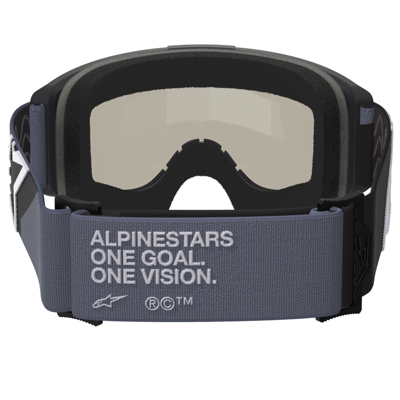 Gogle motocrossowe Alpinestars Vision Sand czarno-szare z przydymionymi szkłami