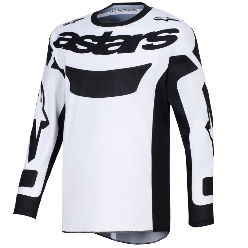 Koszulka motocrossowa Alpinestars Racer Riway biało-czarna