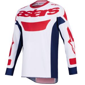 Koszulka motocrossowa Alpinestars Racer Riway biało-niebiesko-czerwona