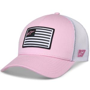 Czapka z daszkiem Alpinestars Flag Snap Hat różowo-biała