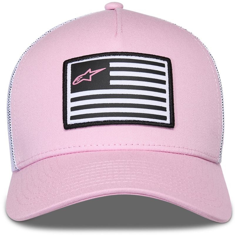Czapka z daszkiem Alpinestars Flag Snap Hat różowo-biała