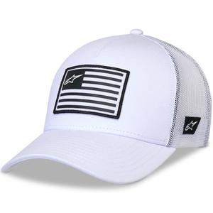 Czapka z daszkiem Alpinestars Flag Snap Hat biało-biała