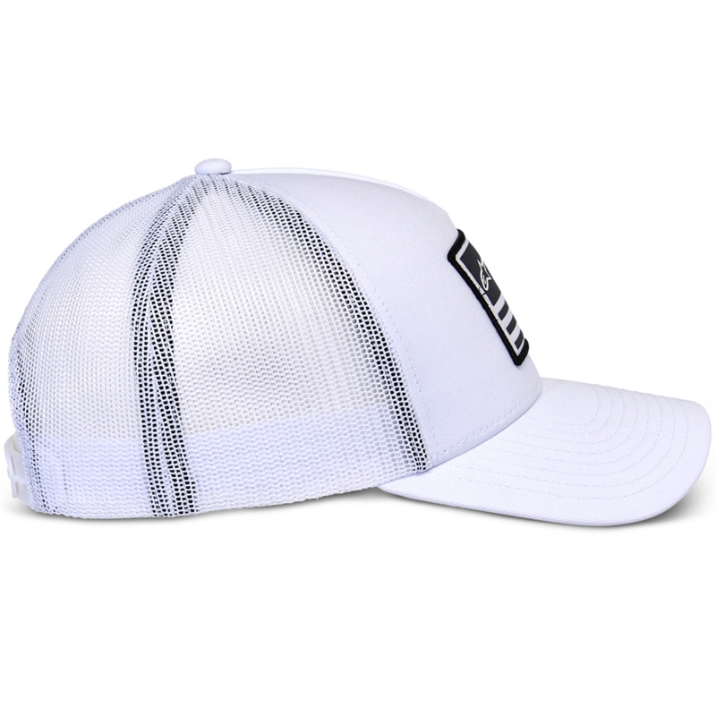Czapka z daszkiem Alpinestars Flag Snap Hat biało-biała