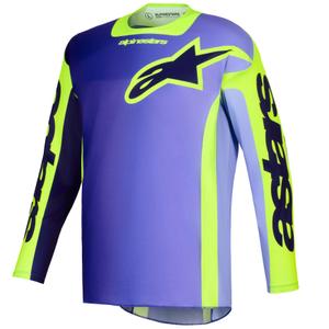 Koszulka motocrossowa Alpinestars Racer Portl w kolorze fioletowo-fluo-żółtym