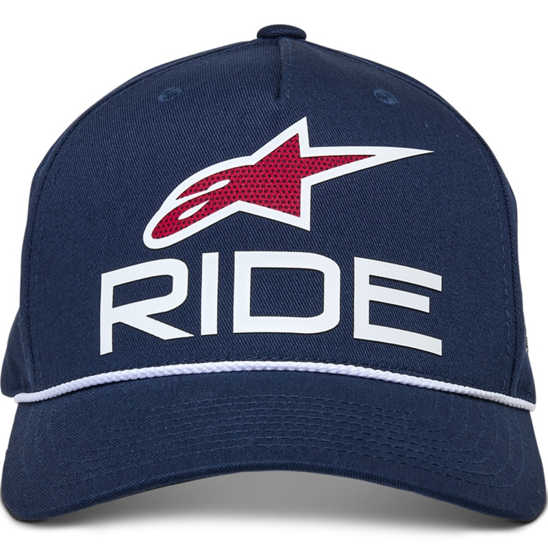 Czapka typu snapback Alpinestars Ride Comp niebiesko-biało-czerwona
