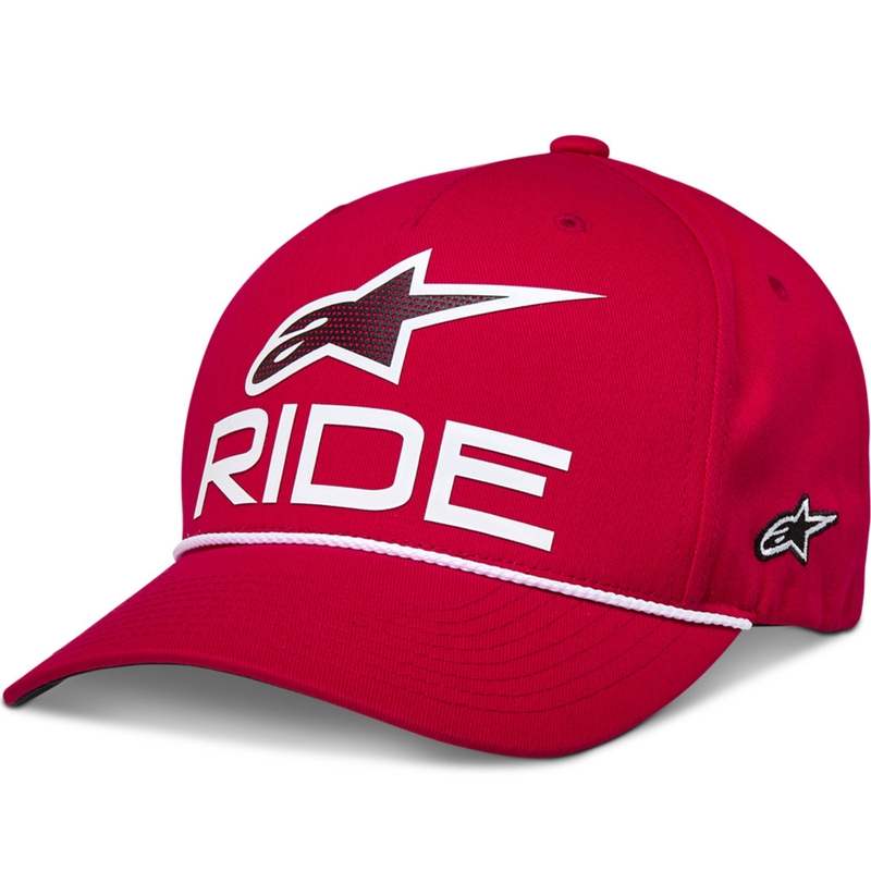 Czapka typu snapback Alpinestars Ride Comp w kolorze czerwono-biało-czarnym