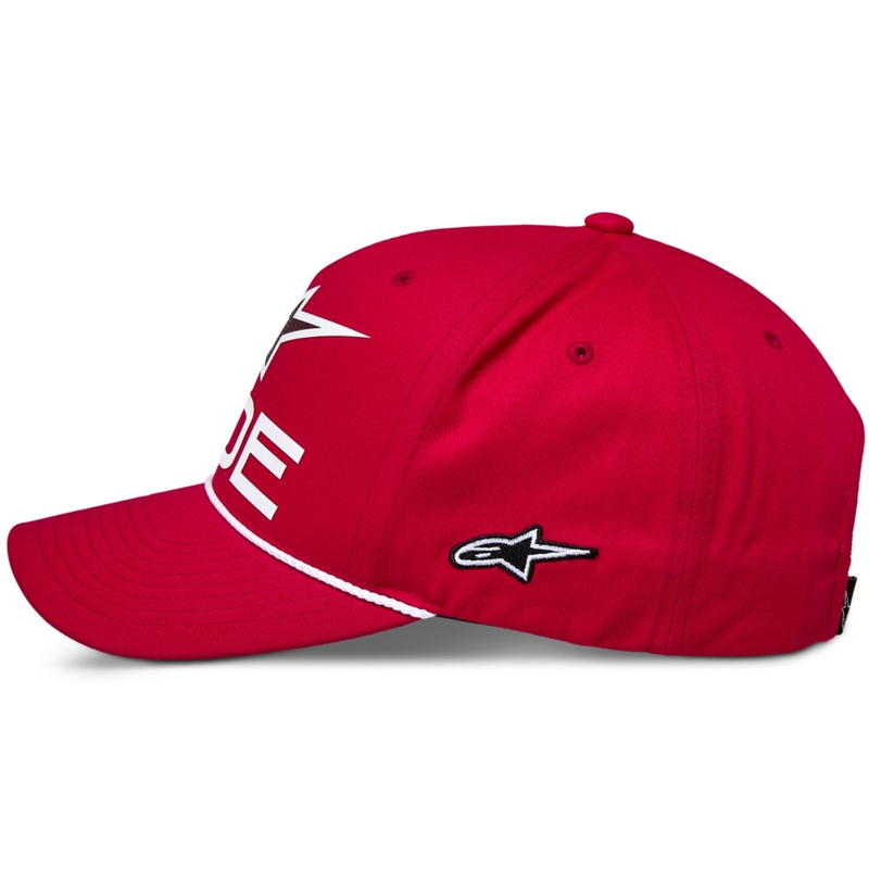 Czapka typu snapback Alpinestars Ride Comp w kolorze czerwono-biało-czarnym
