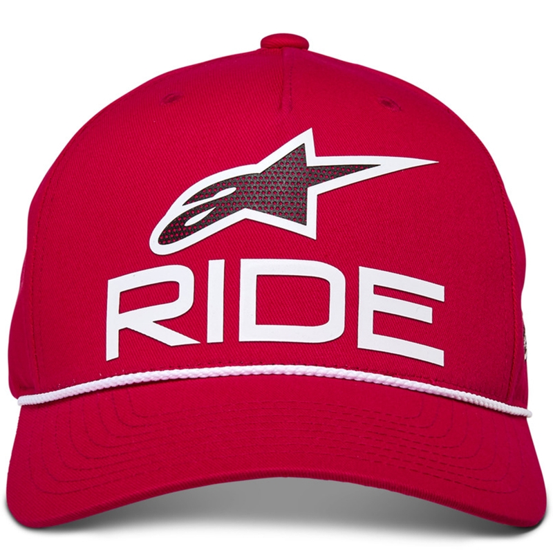 Czapka typu snapback Alpinestars Ride Comp w kolorze czerwono-biało-czarnym