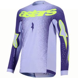 Koszulka motocrossowa Alpinestars Supertech Scenz fioletowo-fluo-żółta
