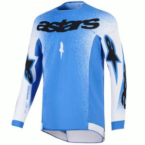 Koszulka motocrossowa Alpinestars Supertech Scenz niebiesko-biała
