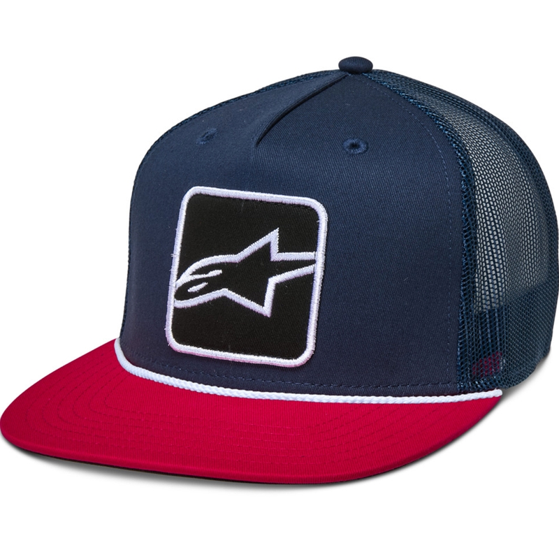 Czapka kontrolna Alpinestars niebiesko-niebiesko-czerwona