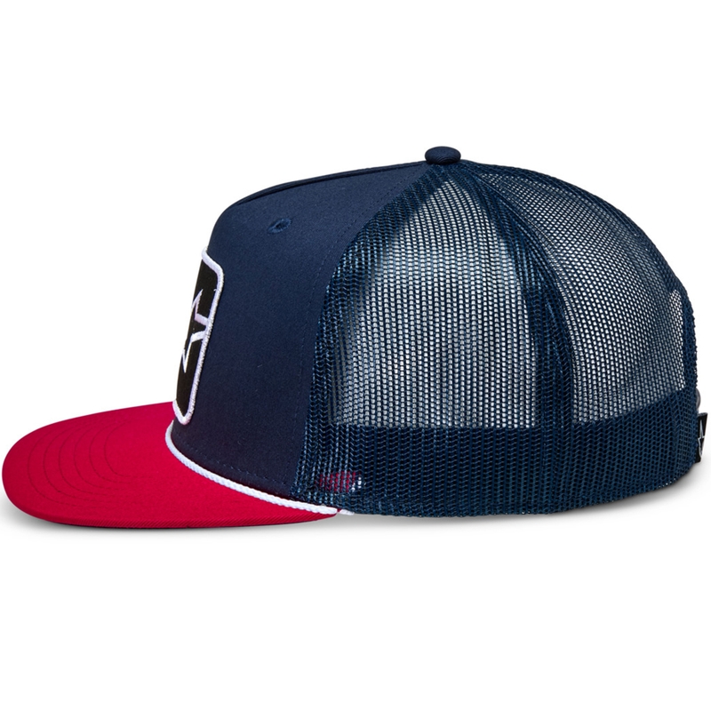 Czapka kontrolna Alpinestars niebiesko-niebiesko-czerwona