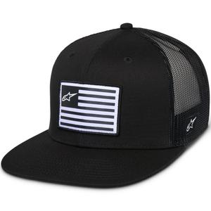 Czapka z flagą Alpinestars czarno-czarna