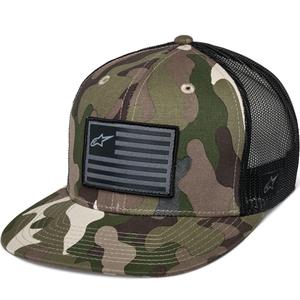 Czapka Alpinestars Corp w kolorze zielonym, kamuflażowo-czarnym
