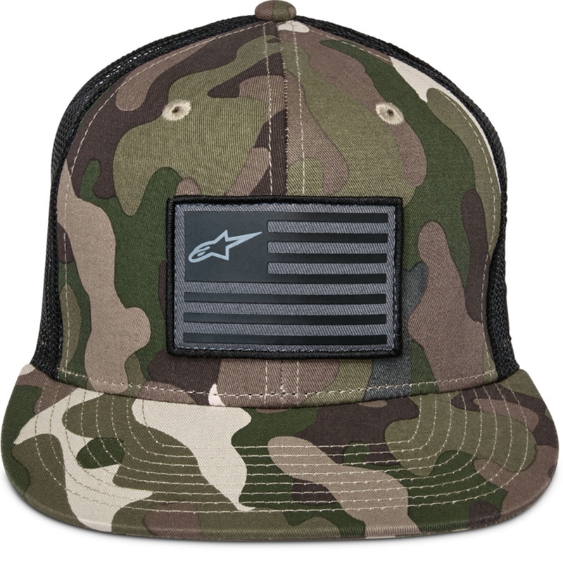Czapka Alpinestars Corp w kolorze zielonym, kamuflażowo-czarnym