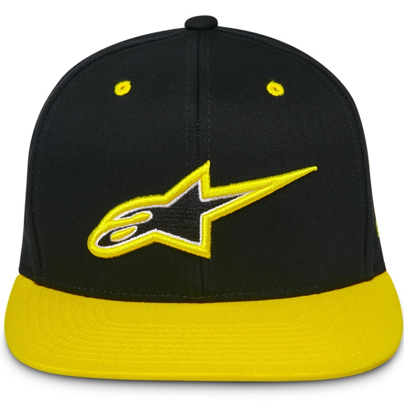 Czapka typu snapback Alpinestars Thickness w kolorze czarno-fluo-żółtym