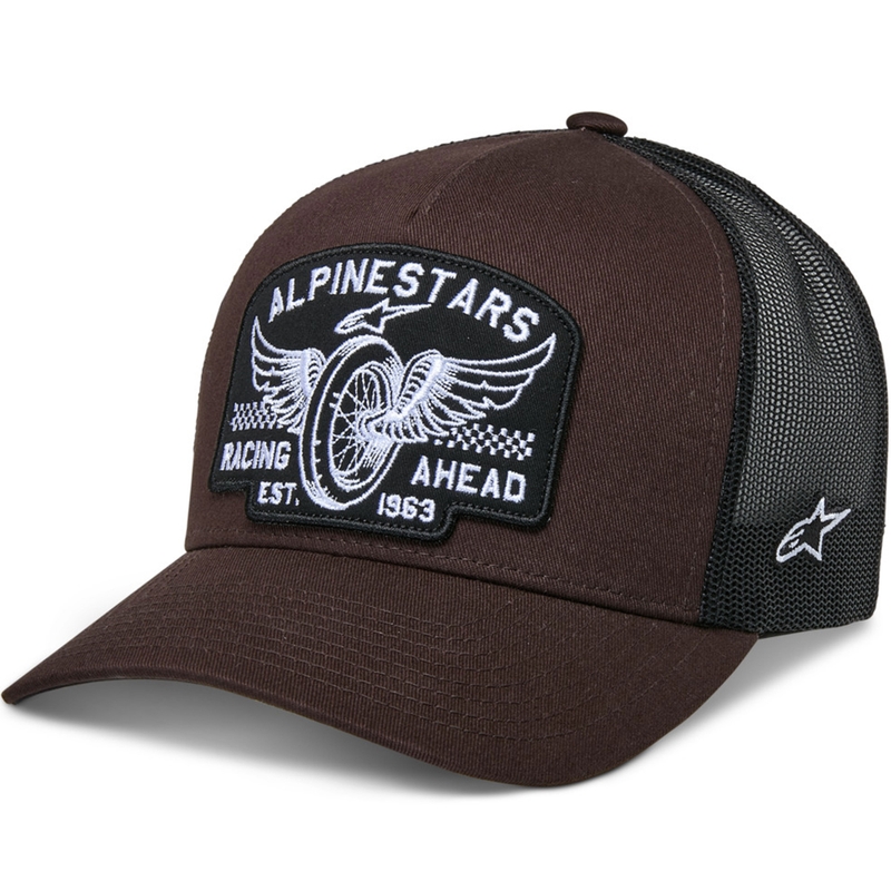 Czapka z daszkiem Alpinestars Heritage Patch Cap brązowo-czarna