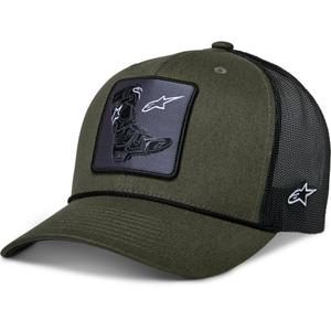 Czapka z daszkiem Alpinestars Booted zielono-czarna