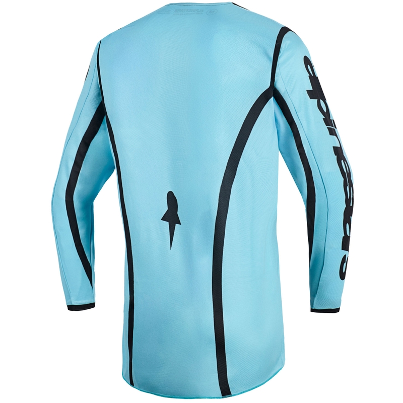 Koszulka motocrossowa damska Alpinestars Stella Fluid Apex w kolorze turkusowo-czarnym