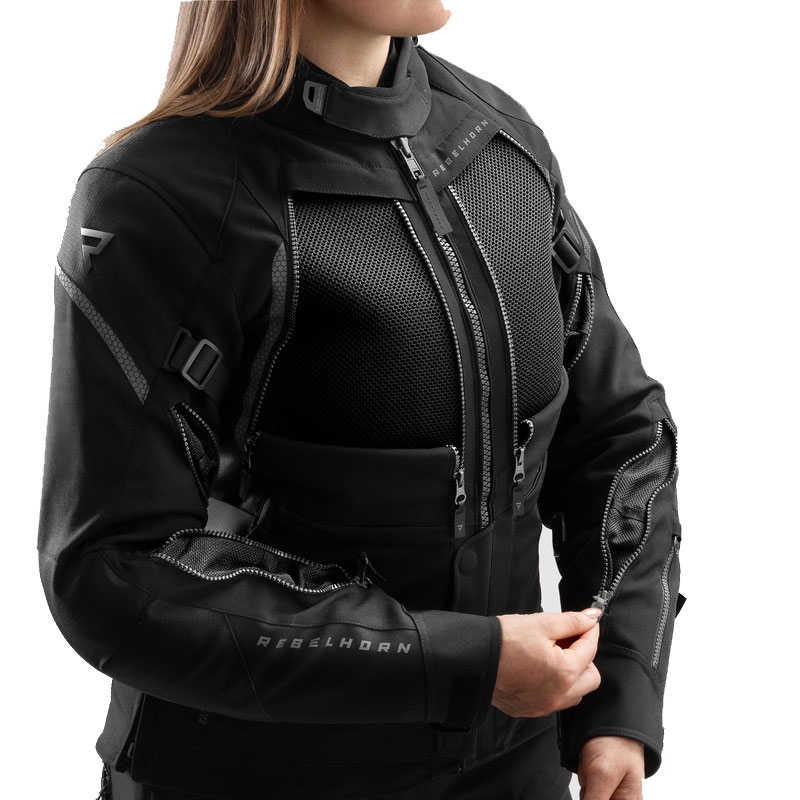 Kurtka motocyklowa damska Rebelhorn Hardy 3.0 czarna