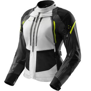 Damska kurtka motocyklowa Rebelhorn Hardy 3.0 w kolorze czarno-szaro-fluo żółtym