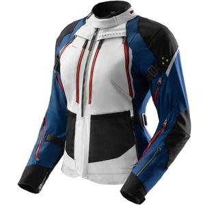 Damska kurtka motocyklowa Rebelhorn Hardy 3.0 niebiesko-szaro-czerwona