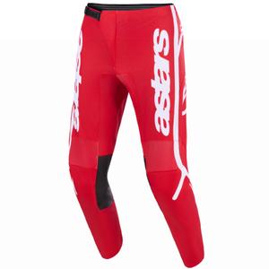 Spodnie motocrossowe Alpinestars Fluid Apex czerwono-białe