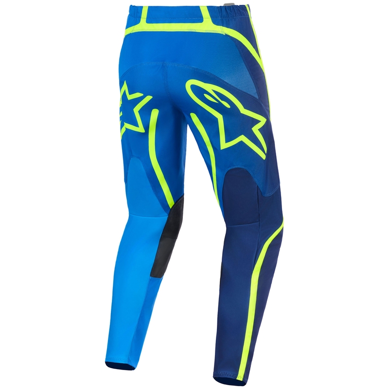 Spodnie motocrossowe Alpinestars Fluid Apex niebiesko-fluo-żółte