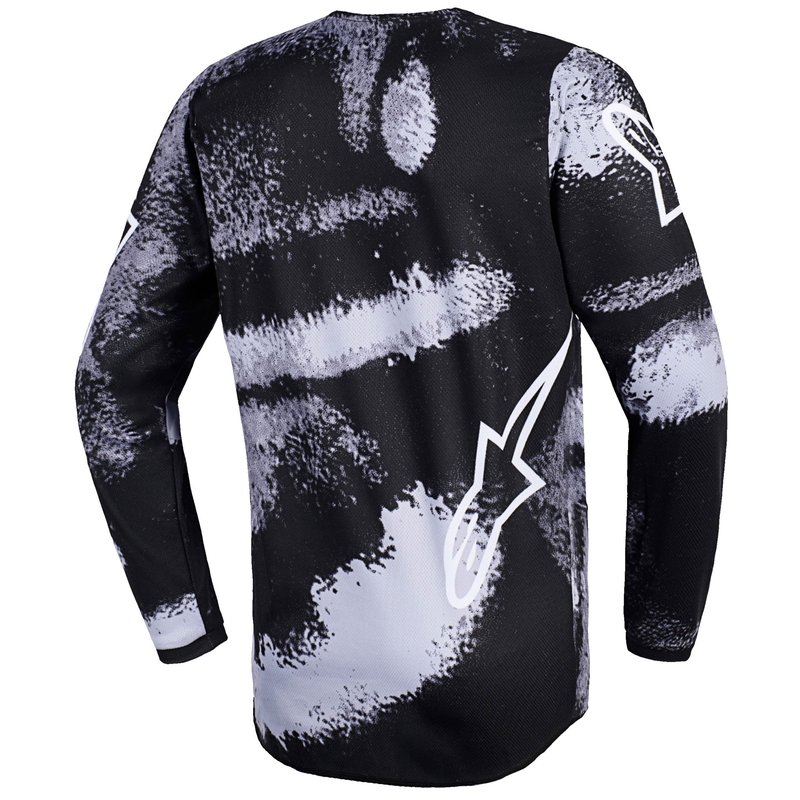 Koszulka motocrossowa dla dzieci Alpinestars Fluid Lahnd w kolorze szaro-kamuflażowym