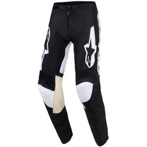 Spodnie motocrossowe Alpinestars Racer Air Riway czarno-białe