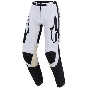 Spodnie motocrossowe Alpinestars Racer Riway biało-czarne
