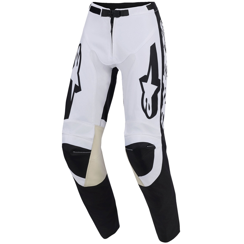 Spodnie motocrossowe Alpinestars Racer Riway biało-czarne