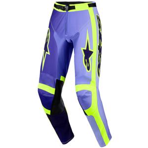 Spodnie motocrossowe Alpinestars Racer Portl fioletowo-fluo-żółte