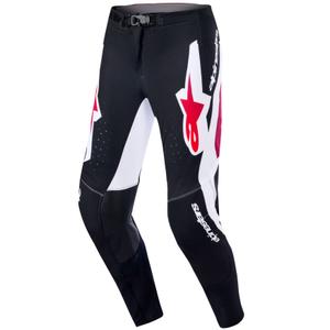Spodnie motocrossowe Alpinestars Supertech Pro Vista czarno-czerwono-białe