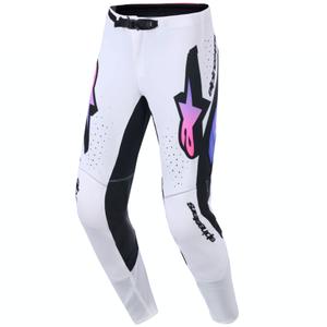 Spodnie motocrossowe Alpinestars Supertech Pro Vista biało-fioletowo-czarne