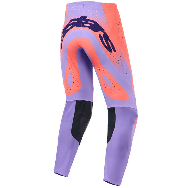Spodnie motocrossowe Alpinestars Supertech Scenz pomarańczowo-koralowo-fioletowe