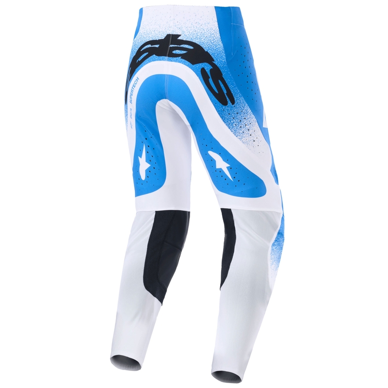 Spodnie motocrossowe Alpinestars Supertech Scenz niebiesko-białe