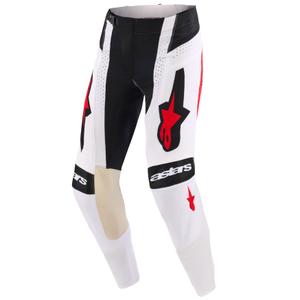 Spodnie motocrossowe Alpinestars Techstar Knif czarno-biało-niebiesko-czerwone