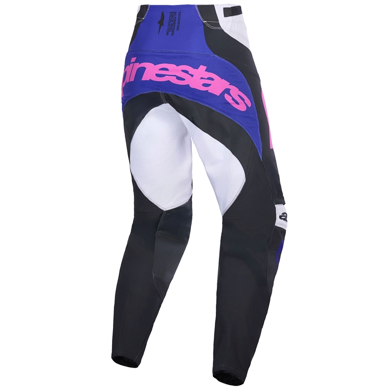 Spodnie motocrossowe Alpinestars Techstar Knif czarno-jasnoszaro-fioletowe