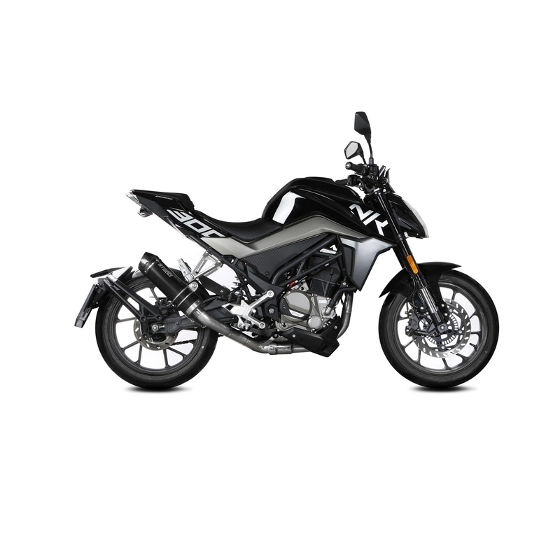 Full exhaust system 1x1 STORM GP Black with carbon cap