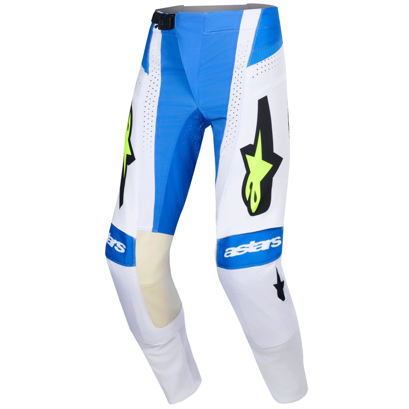 Spodnie motocrossowe Alpinestars Techstar Knif niebiesko-czarno-fluo-żółte