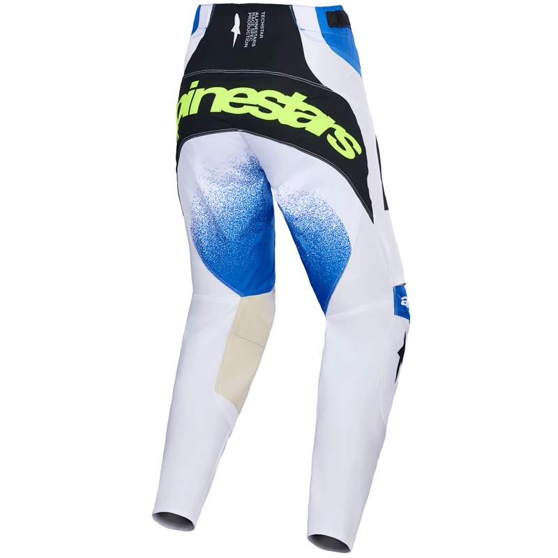 Spodnie motocrossowe Alpinestars Techstar Knif niebiesko-czarno-fluo-żółte