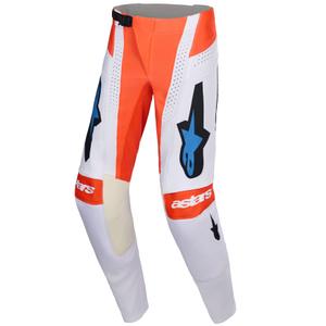 Spodnie motocrossowe Alpinestars Techstar Knif w kolorze jasnoszarym, pomarańczowo-fluo-czarnym