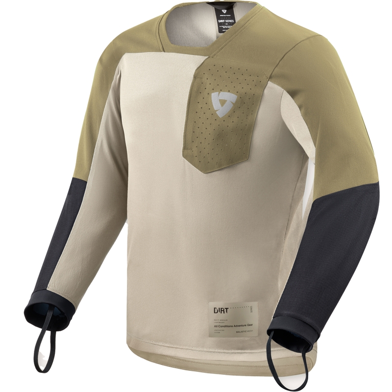 Koszulka motocrossowa Revit Sierra 2 w kolorze piaskowo-zielonym
